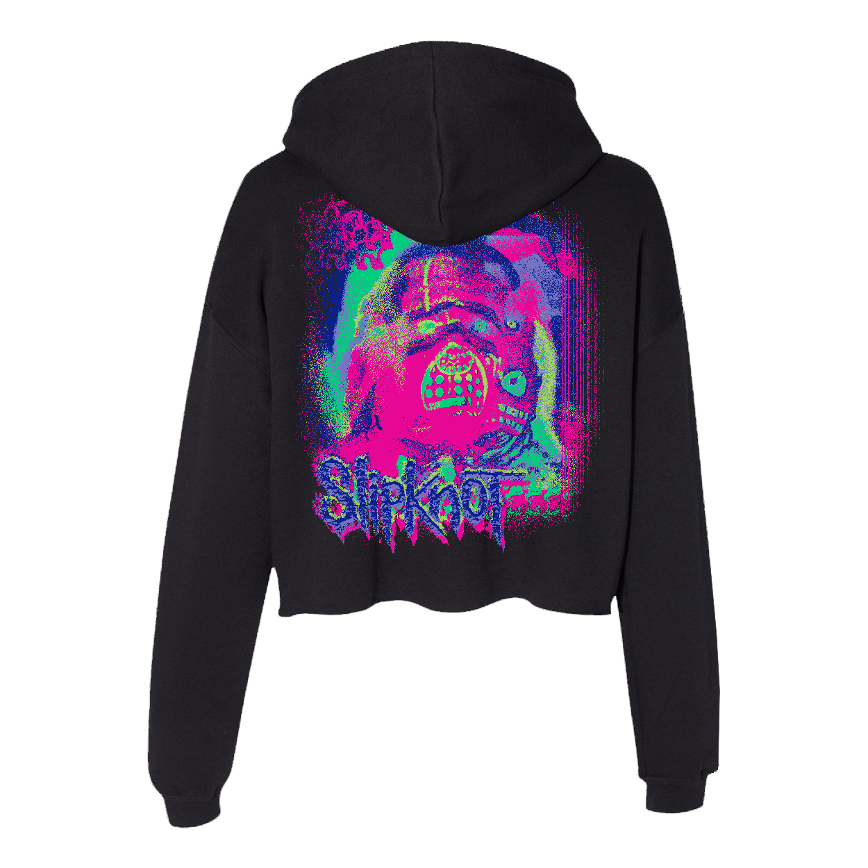 Neon Data Mosh Crop