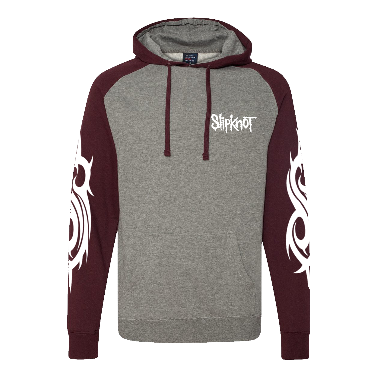 White S Burgundy Hoodie