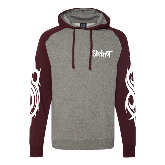 White S Burgundy Hoodie