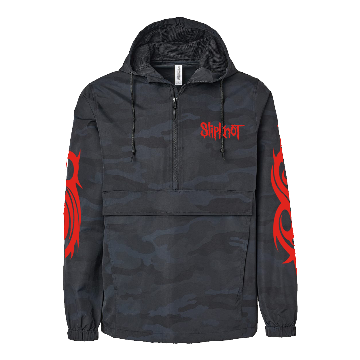 Red S Camo Anorak Windbreaker
