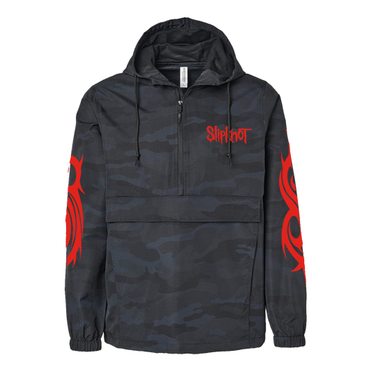 Red S Camo Anorak Windbreaker