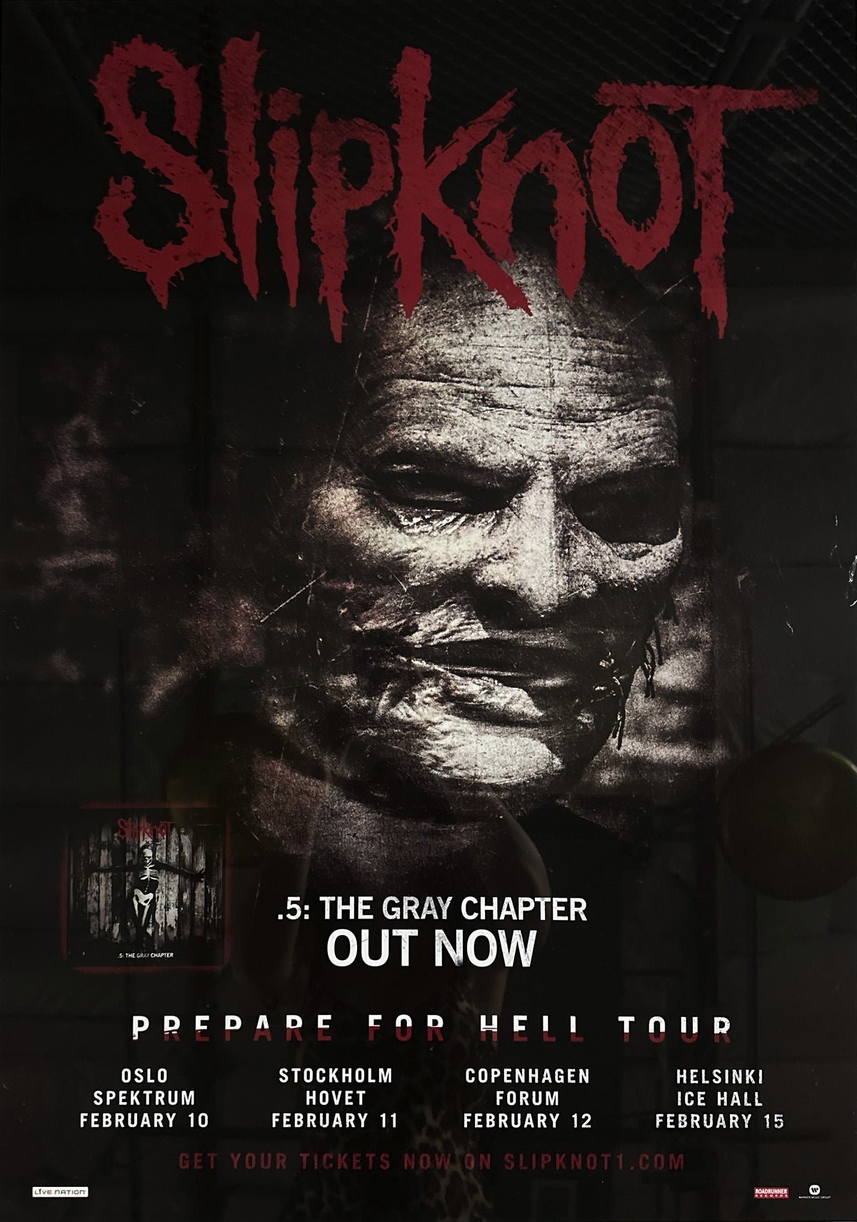 Original Tour Poster from Slipknot Members